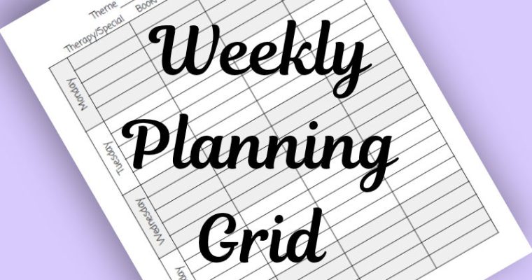 Weekly Planning Page