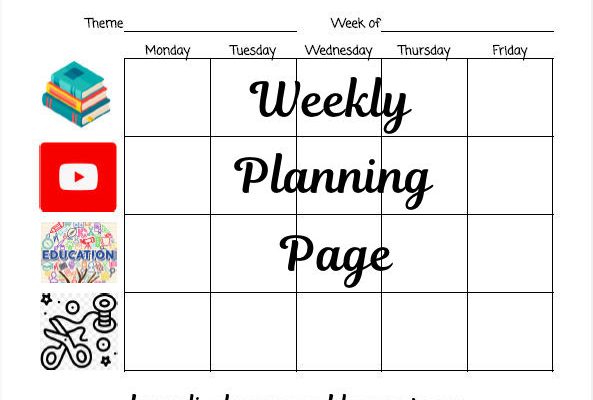 Simple Weekly Planning Page